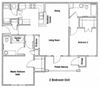 2 Bedroom Floor Plan
